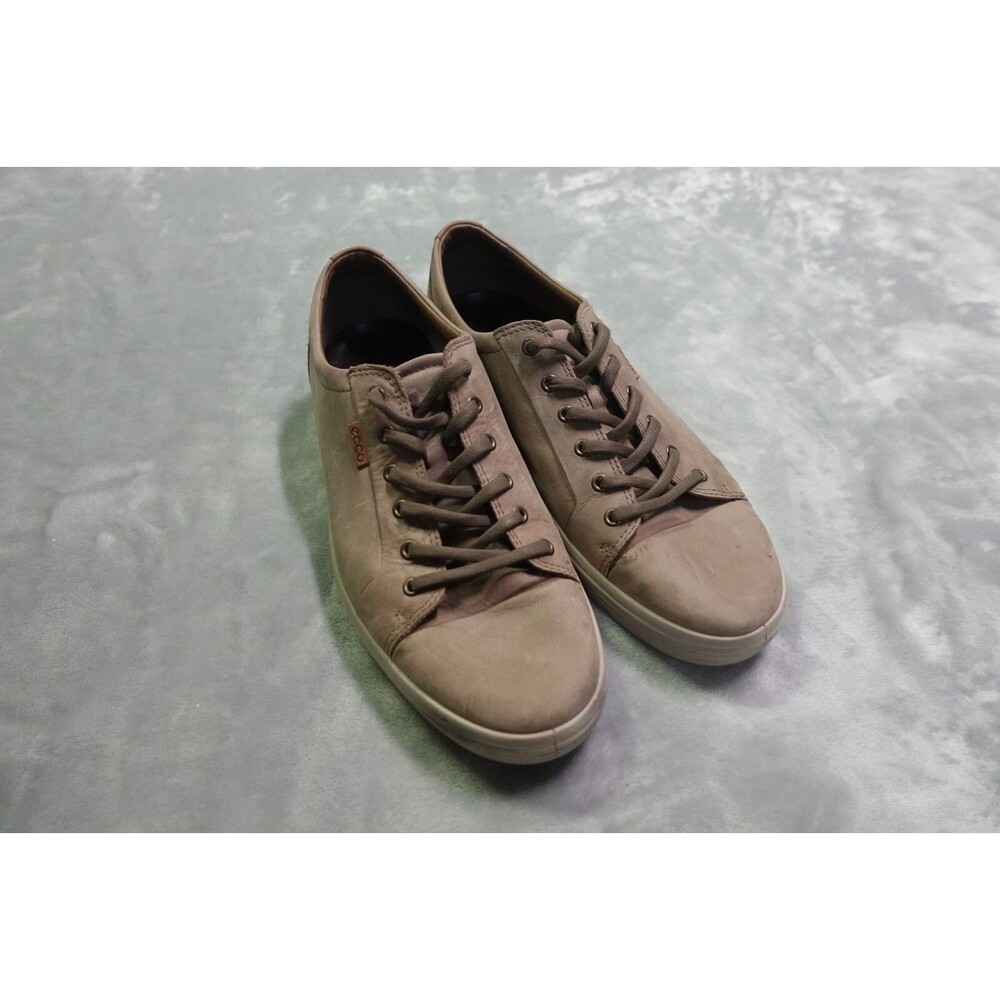 Ecco Soft 7 Men's Size 14 Navajo Brown Leather Comfort Golf Sneakers